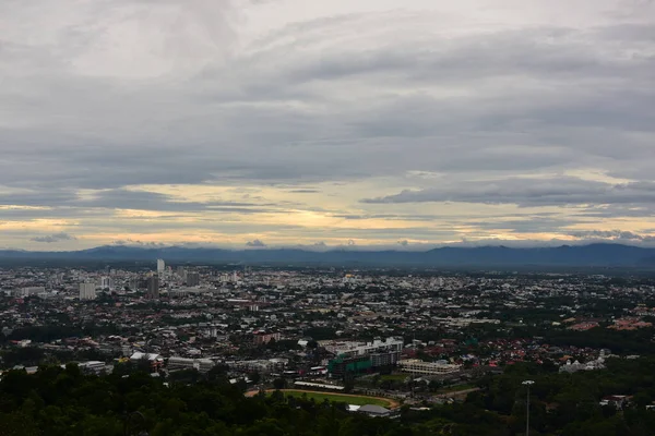 Panorama Vista Cidade Moderna — Fotografia de Stock