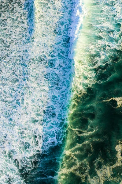 Looking down onto huge waves — Free Stock Photo