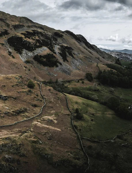 Lake District met bergen — Gratis stockfoto