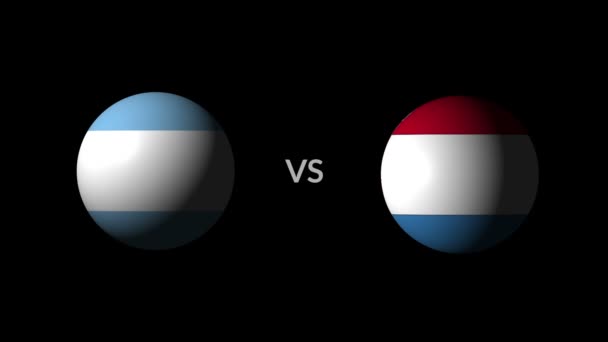 Voetbal Competitie Nationale Teams Argentinië Kroatië — Stockvideo