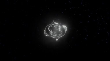 Burç Balık ve sunumlar, video Intro, Astroloji, Filmler, geçiş, başlıklar ve çok daha fazlası için güzel arka plan 