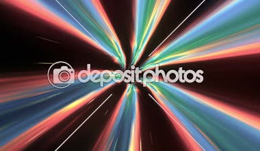 Fütüristik ışık tüneli, timespace tünel döngü animasyon