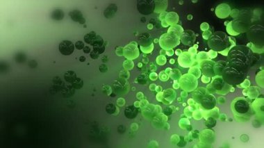 Kabarcıklar hareket ile harika video animasyon