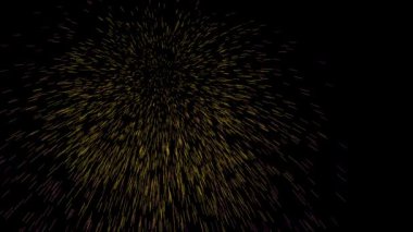 Yeni yıl kutlaması için renkli havai fişek