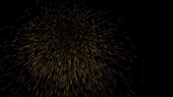 Feux d'artifice colorés pour la célébration du Nouvel An 