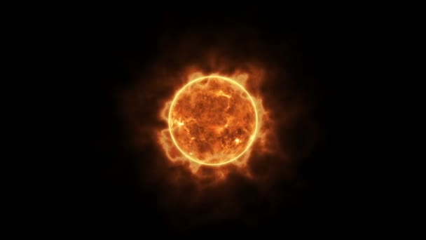 Επιφάνεια Του Ήλιου Τεράστια Θερμική Ενέργεια — Αρχείο Βίντεο