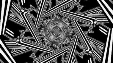 Çeşitli desenler üzerinde distorsiyon etkileri. Hipnotik yanılsama dikişsiz döngü ile geometrik deforme dokulu serisi