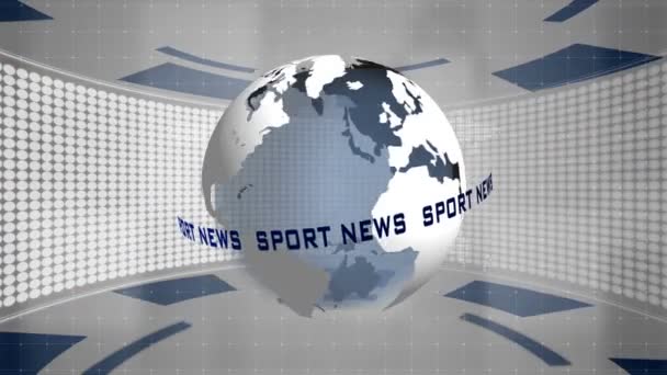 Sport Nieuws Technologie Abstracte Bewegende Beelden — Stockvideo