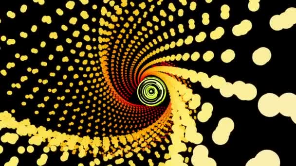 Fond de tunnel abstrait avec rotation circulaire 