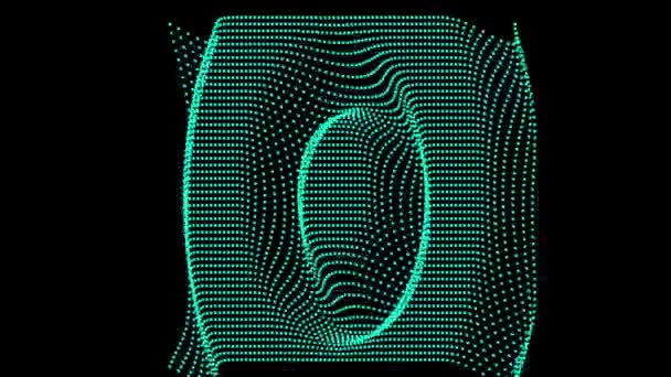 Абстрактный Гипнотический Фон Визуальной Иллюзией Движения — стоковое видео