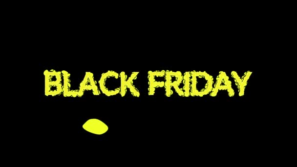 Specialerbjudande Försäljning Rabatt Video Med Text Black Friday Marknadsföringskoncept — Stockvideo