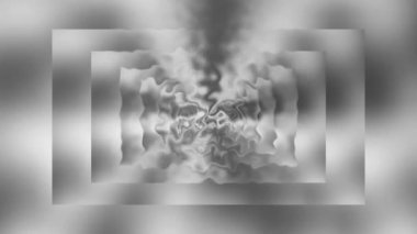 Soyut salon aynaları, gümüş metaller yansımalı keskin köşeler.