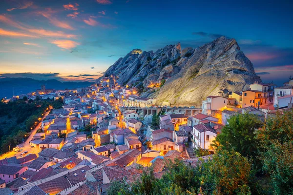 Pietrapertosa Italy Cityscape Aerial Image Medieval City Pietrapertosa Italy Beautiful — Stock Photo, Image