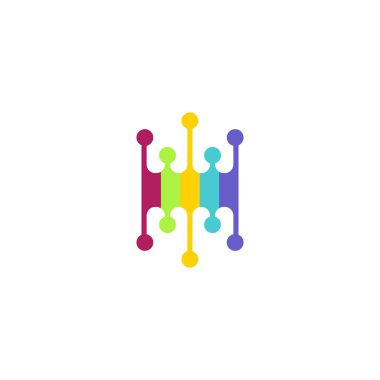 Soyut yaratıcı renkli. Vektör logo şablonu