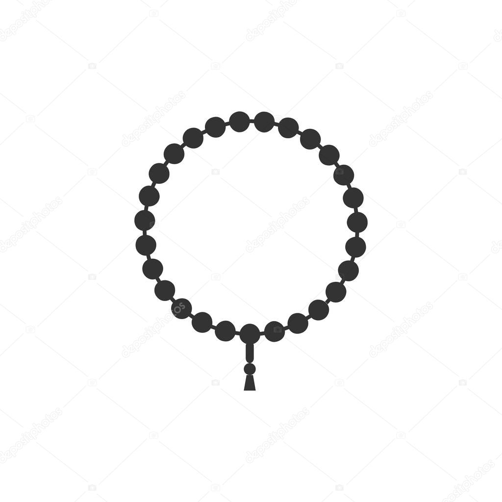 Beads rosary simple icon