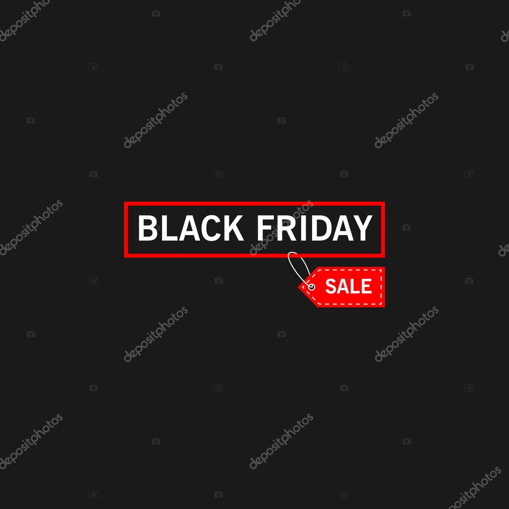 Black friday sale tag