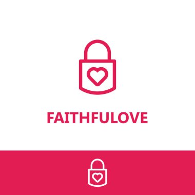 sadık aşk logo şablonu