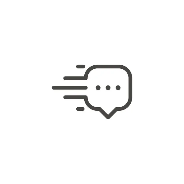 Λογότυπο Εικονίδιο Γρήγορη Συνομιλία — Διανυσματικό Αρχείο
