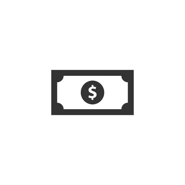 Flat Dollar Icon Vector — Stock Vector