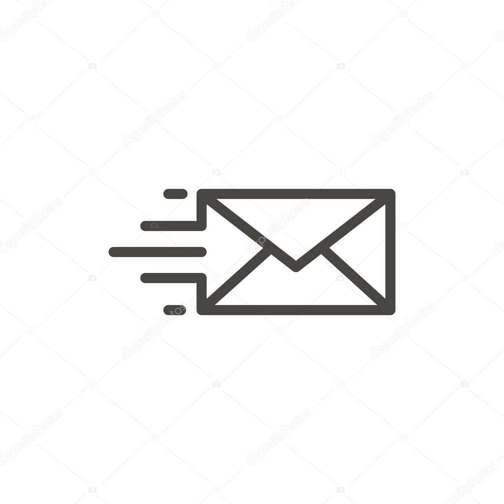 Fast mail icon logo