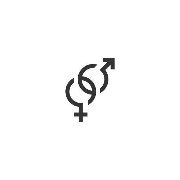 Gender Symbol Male Female Icon Vector — Stock Vector