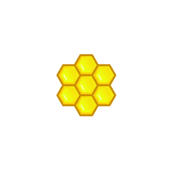 Honey Comb Ikonu Logo — Stockový vektor