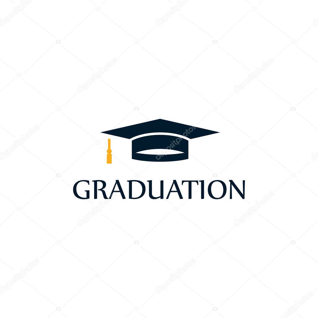 Graduation. Vector logo template