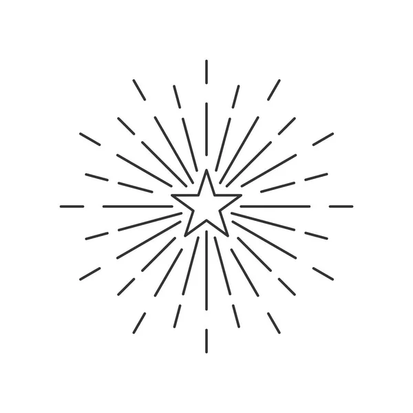 Значок Вектора Вспышки Звезды — стоковый вектор