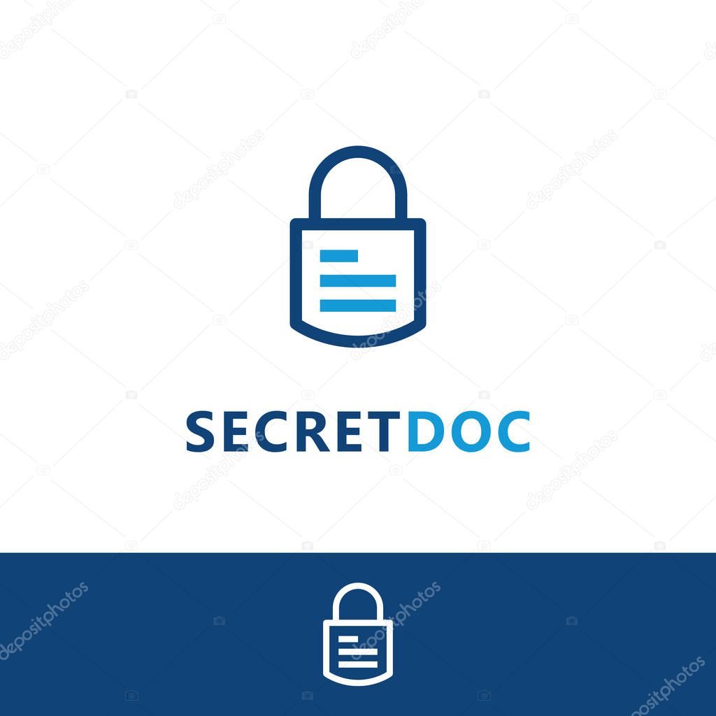 secret document logo template