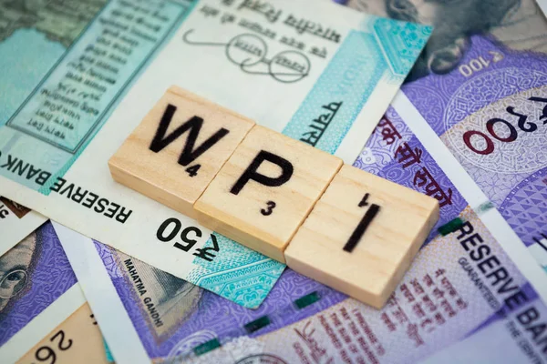 Wpi Wholesale Price Index Woord Indiase Munteenheid — Stockfoto