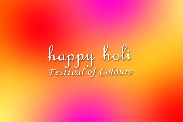 Ευτυχισμένο έννοια φόντο Holi χαιρετισμό σε πολύχρωμο φόντο. — Φωτογραφία Αρχείου