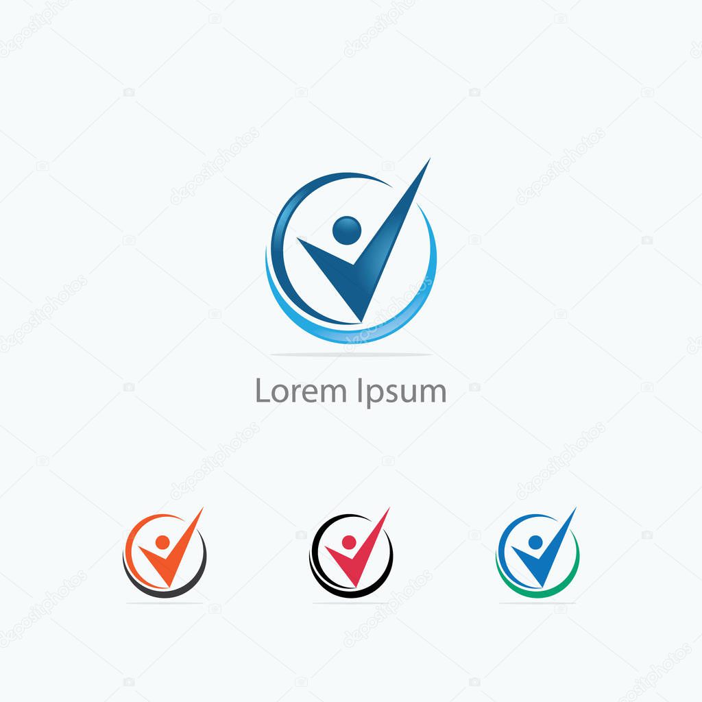 Job search icon, Choose people for hire symbol. Job or employee logo, Recruitment agency vector illustration.