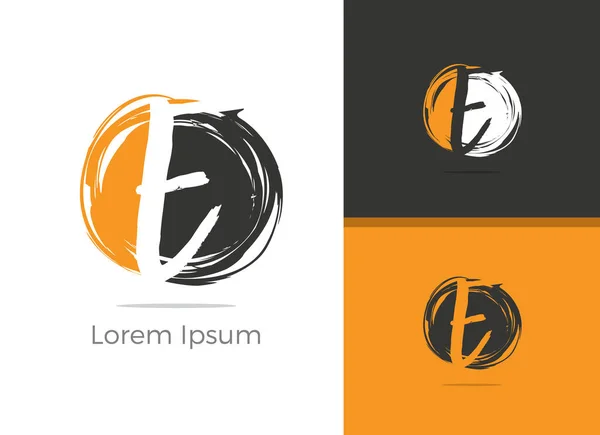 Diseño Del Logotipo Letra Elegante Letra Icono Vector Círculo — Vector de stock