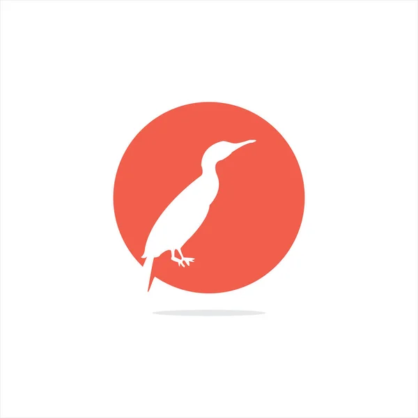 カラフルな鳥のイラスト ハチドリ フライングアヒルベクトルロゴデザイン — ストックベクタ