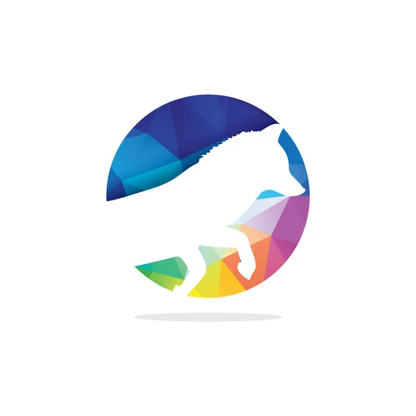 Kleurrijke Dieren Illustratie Paard Humming Bird Lion Vector Logo Ontwerp — Stockvector