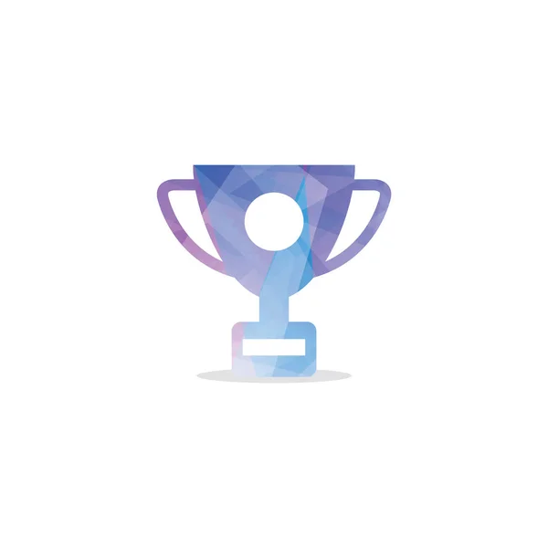 Coupe Trophée Icône Panneau Gagnant Premier Symbole Tasse Place Trophée — Image vectorielle