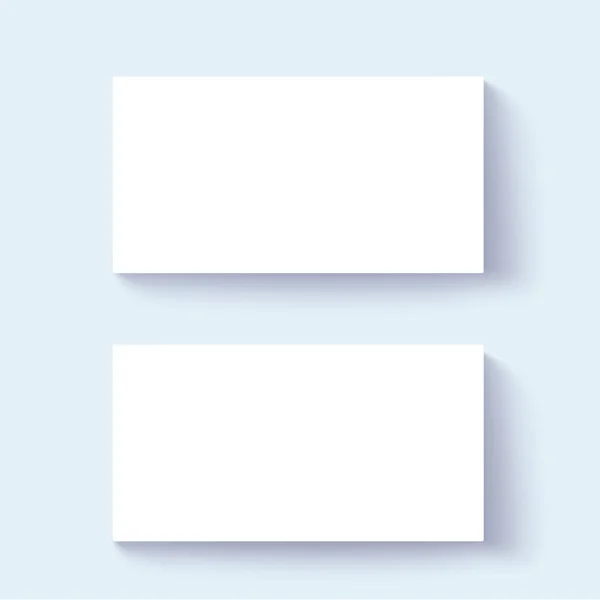 Cartão Visita Zomba Vetor Design Papel Branco Carta Vetor Mockup — Vetor de Stock