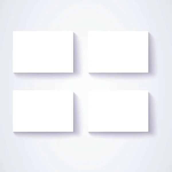 Cartão Visita Zomba Vetor Design Papel Branco Carta Vetor Mockup —  Vetores de Stock