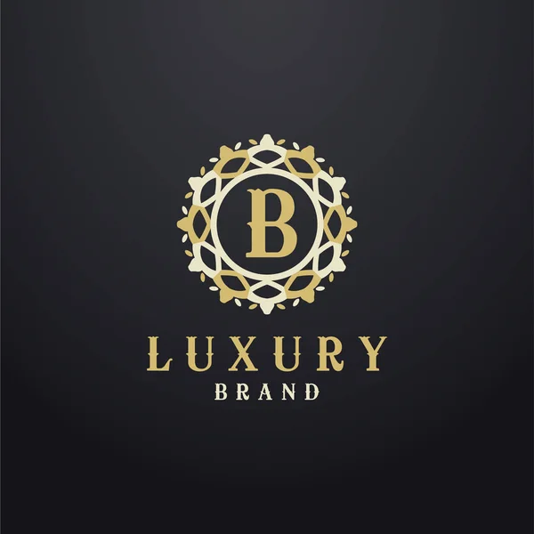 Luxury letter B monogram vector logo design. mandala and ornamental illustration. Cosmetics and beauty products icon.