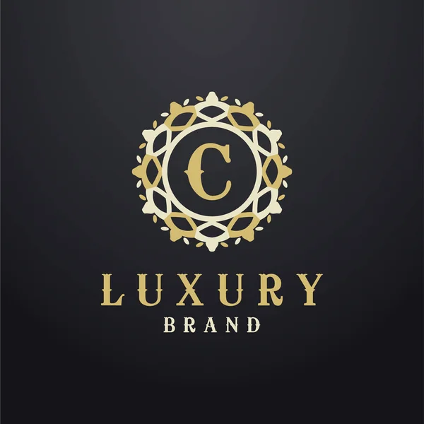 Luxury letter C monogram vector logo design. mandala and ornamental logo.