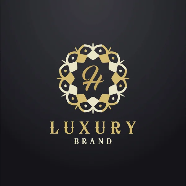 Desain Logo Huruf Kosmetik Luxury Surat Hotel Vector Monogram Ikon - Stok Vektor