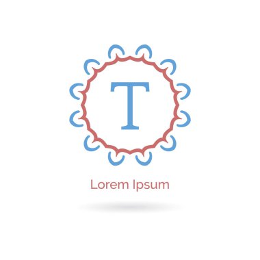 Güzellik, Spa ve Salon harfi T vektör simgesi tasarım. Lüks T harfi logosu. Vektör illüstrasyon dekoratif ve süs monogramı.