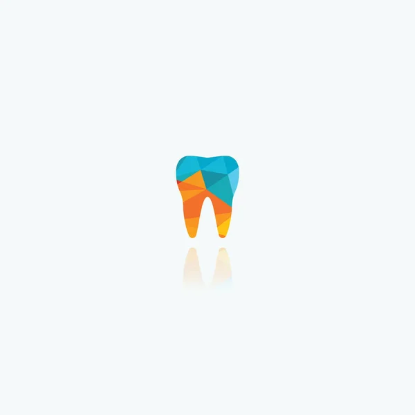 Cuidados Dentários Logotipo Ícones Conjunto Dente Escudo Ilustração Flor Clínica —  Vetores de Stock