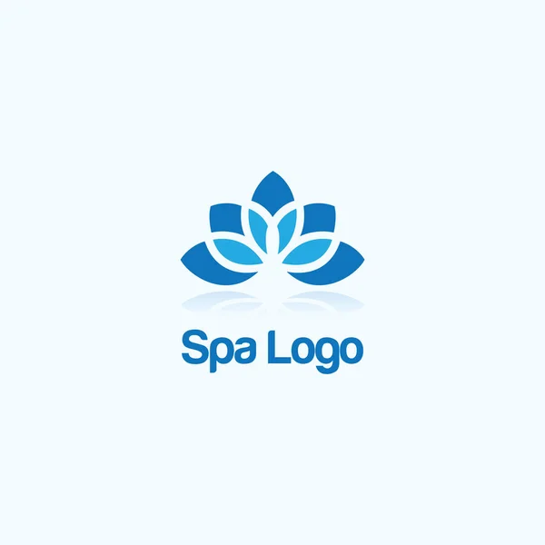 Logo Spa Salón Hermosa Moda Logo Floral — Vector de stock