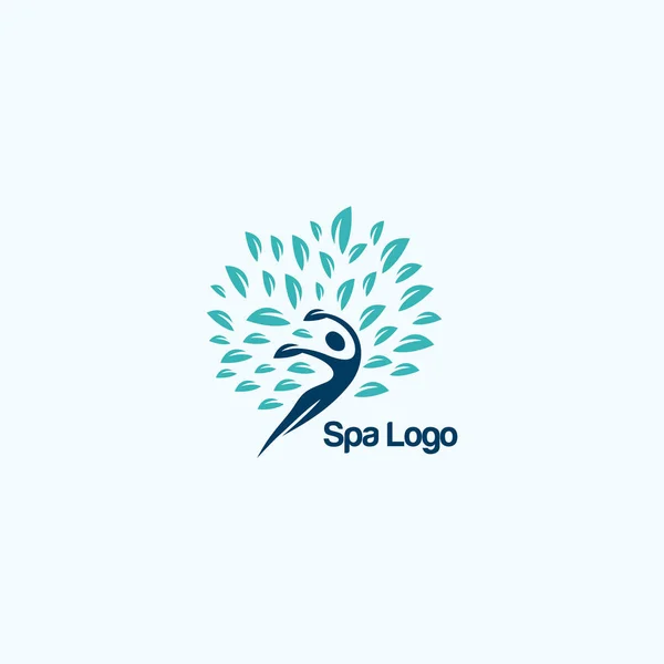 Logo Spa Salón Hermosa Moda Logo Floral — Vector de stock