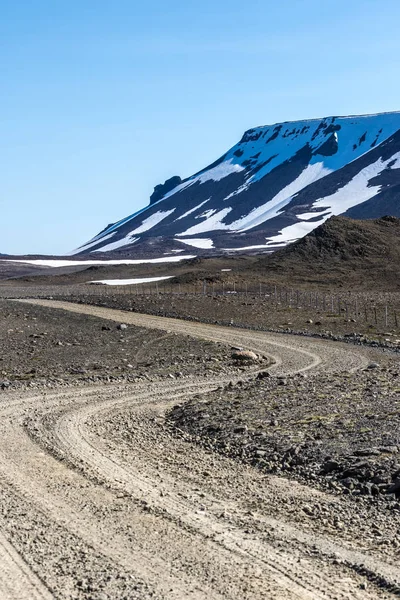 Four Wheel Drive Mountain Track Western Icelandic Highlands Clear Sunny — Stock Photo, Image