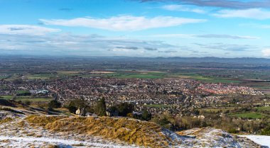 Cheltenham'a bakan Cleeve Hill'den Panorama'ya ve