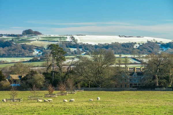 Brailes Hill, Warwickshire, Inglaterra en invierno —  Fotos de Stock