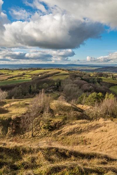 Widok ze szczytu Painswick Beacon — Zdjęcie stockowe