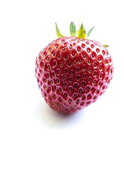 美丽的成熟草莓的高键图像 — 图库照片